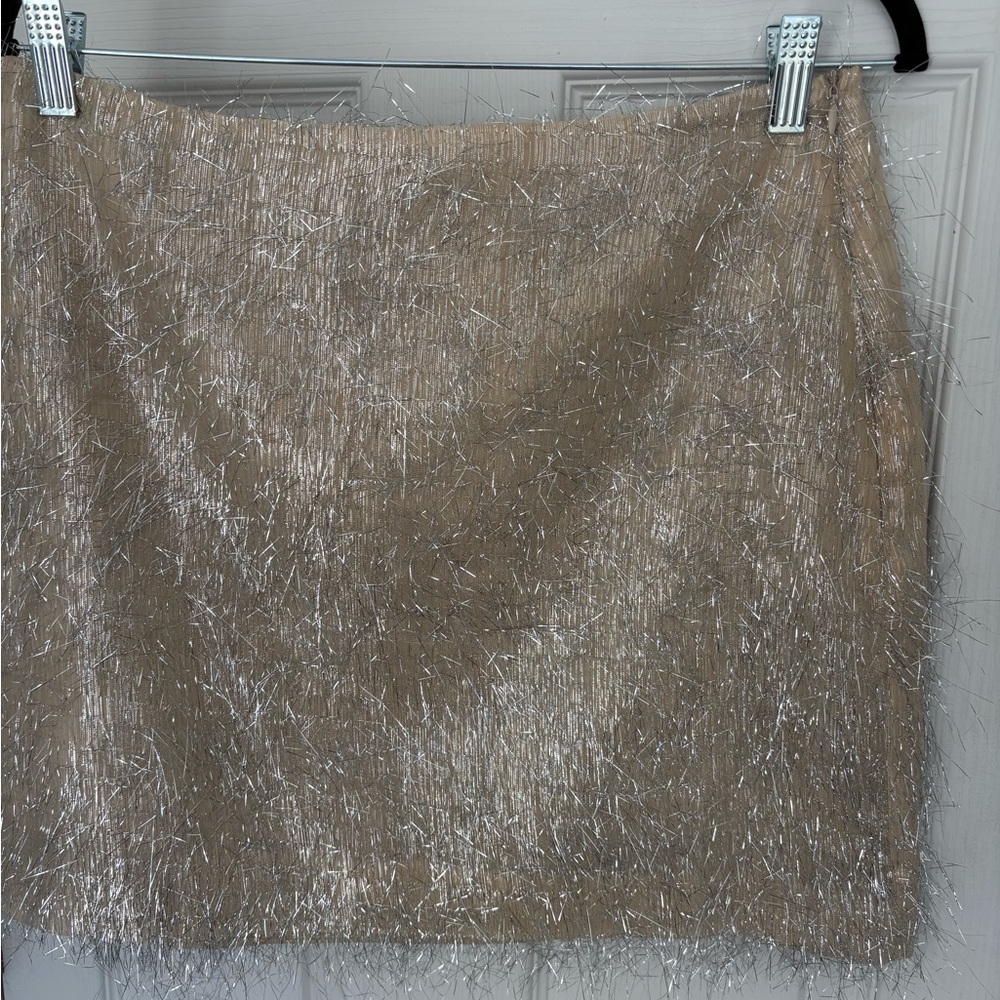 Endless rose fringe tinsel mini skirt large - Picture 4 of 7